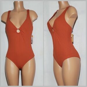 Large New without Tags One Piece suit burnt orange